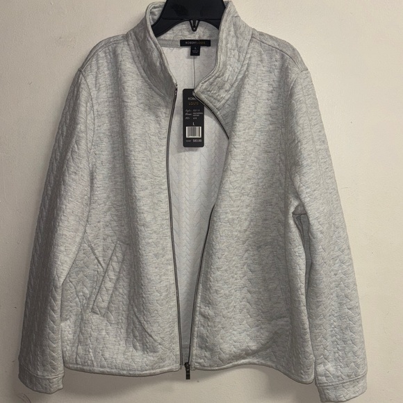 Robert Louis Light Gray Quilted Jacket - Picture 7 of 8
